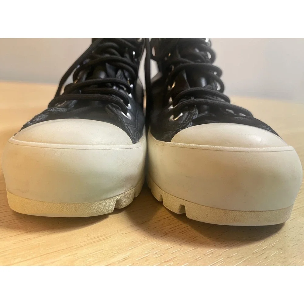 Converse Chuck Taylor Lugged GORE-TEX Black Leather Sneakers Woman 13, Men 11.5 - Picture 3 of 10